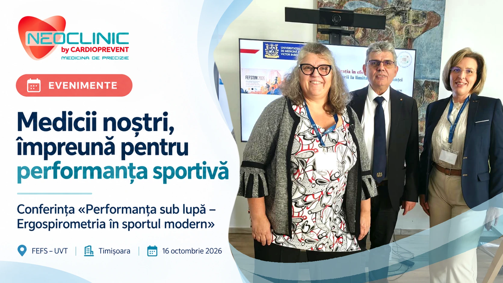 Medicii noștri împreună pentru performanța sportivă – conferința Ergospirometria în sportul modern, Neoclinic