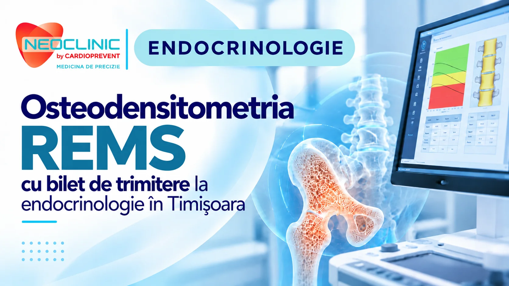 Osteodensitometria REMS cu bilet de trimitere la endocrinologie în Timișoara – Neoclinic