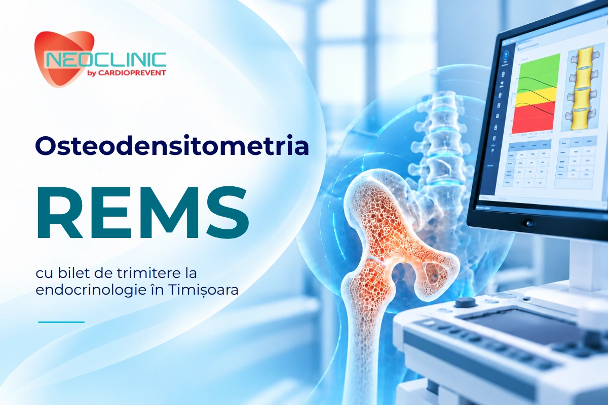 Osteodensitometria REMS cu bilet de trimitere la endocrinologie în Timișoara – Centrul Medical Neoclinic