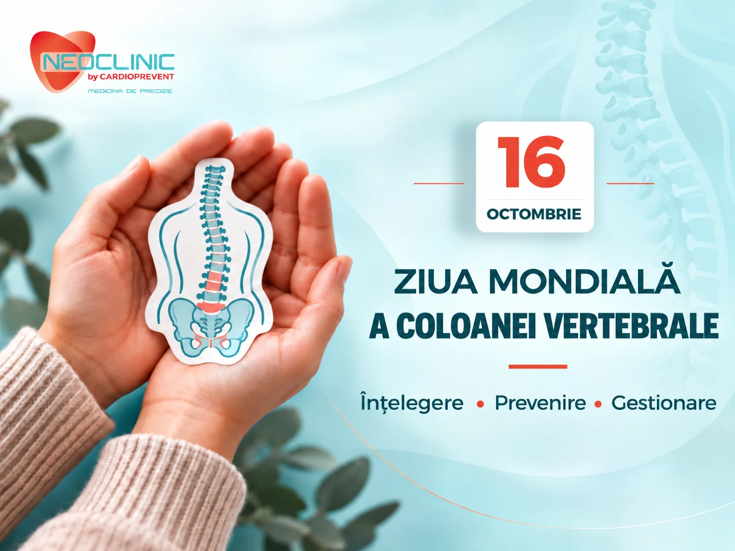 Ziua Mondială a Coloanei Vertebrale – sănătatea coloanei vertebrale
