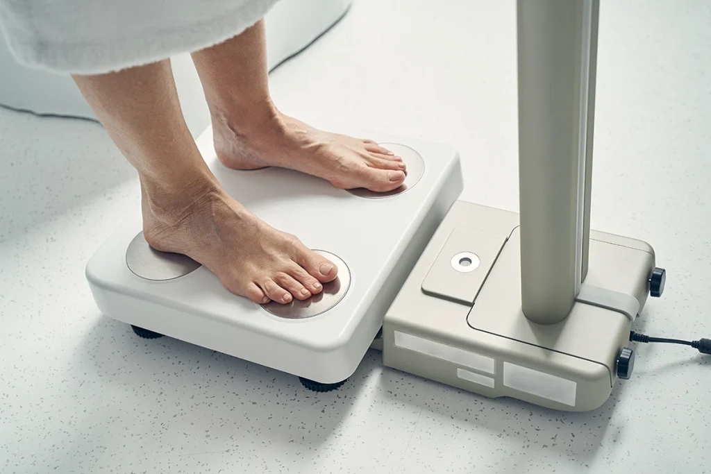 masurare bioimpedanta electrozi cantar medical x